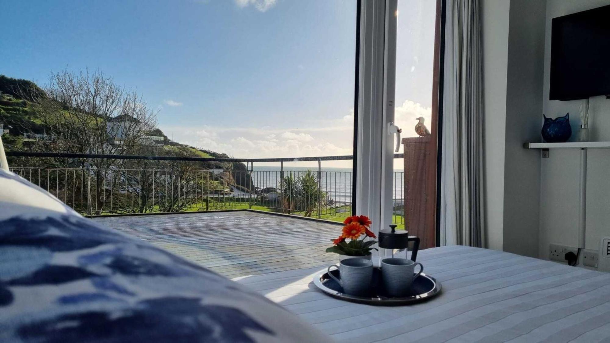 May View - Luxury Sea View Apartment - Millendreath, Looe Exterior foto